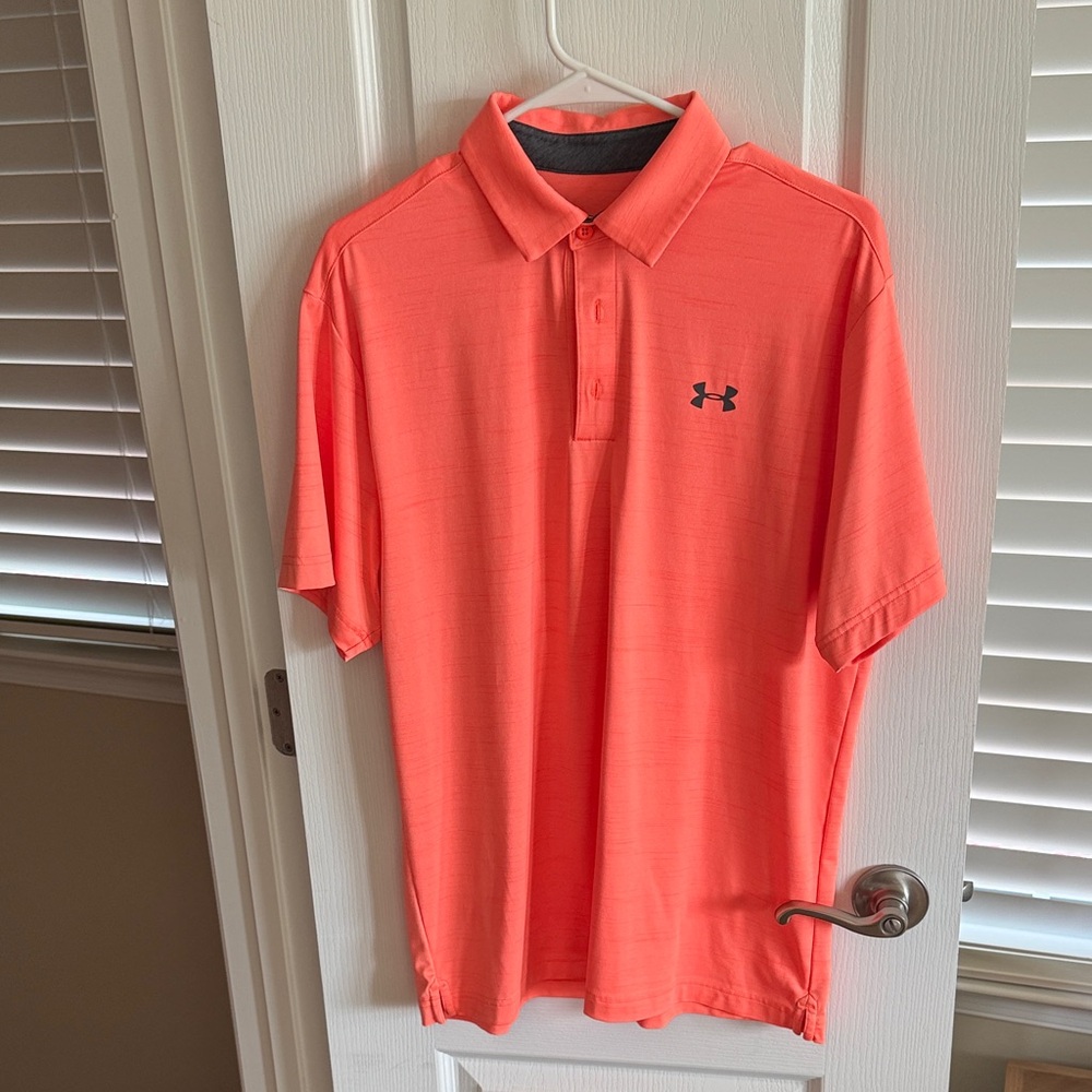 Under Armour Men's Bright Coral Polo